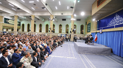 The Leader addresses thousands of people from all walks of life