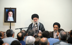 Ayatollah Khamenei meeting Intelligence Minister Alavi and the ministry’s personal