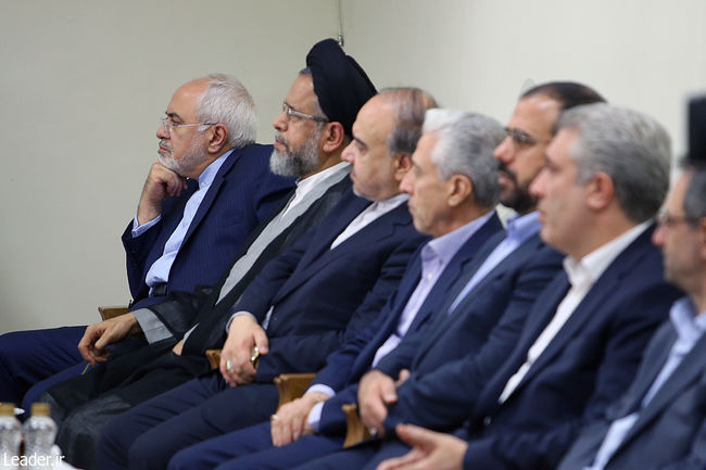 Ayatollah Khamenei receives President Rouhani and his cabinet members