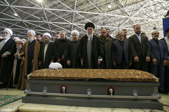 مراسم تشییع حجت الاسلام والمسلمین هاشمی در دانشگاه تهران