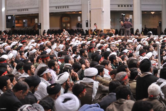 دیدار پرشور هزاران نفر از بسیجیان قم