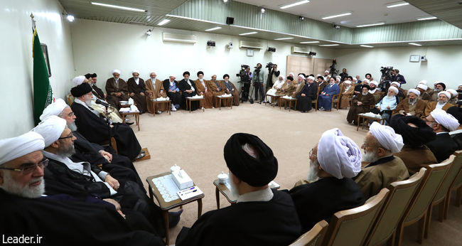 İslam İnkılabı Rehberi'nin Bilgeler meclisi üyeleriyle görüşmesi