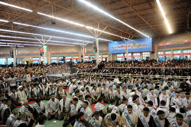 دیدار هزاران نفر از بسیجیان استان خراسان شمالی