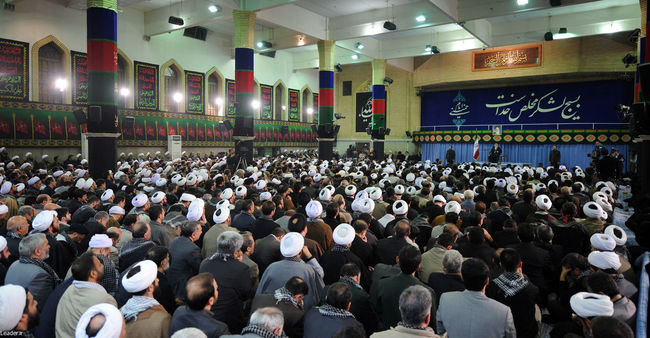 رهبر انقلاب در دیدار صدها نفر از فعالان طرح شجره طيبه صالحين بسیج