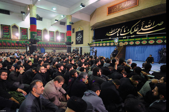 مراسم سوگواری حضرت اباعبدالله الحسین علیه السلام در حضور رهبر معظم انقلاب
