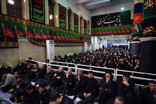 مراسم سوگواری حضرت اباعبدالله الحسین علیه السلام در حضور رهبر معظم انقلاب