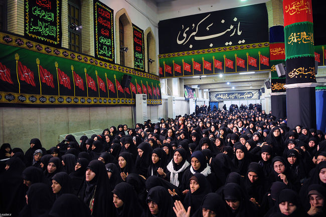 مراسم سوگواری حضرت اباعبدالله الحسین علیه السلام در حضور رهبر معظم انقلاب