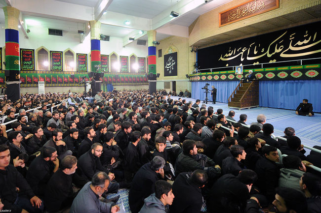 مراسم سوگواری حضرت اباعبدالله الحسین علیه السلام در حضور رهبر معظم انقلاب