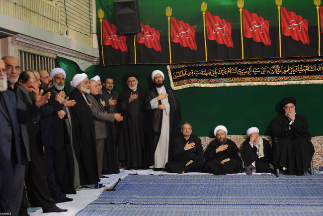مراسم سوگواری حضرت اباعبدالله الحسین علیه السلام در حضور رهبر معظم انقلاب