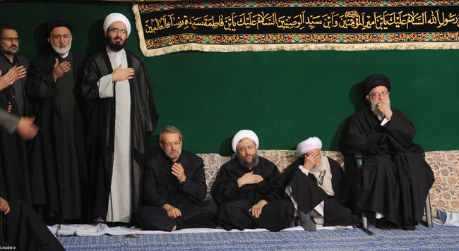 مراسم سوگواری حضرت اباعبدالله الحسین علیه السلام در حضور رهبر معظم انقلاب