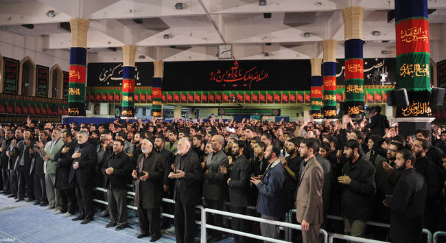 مراسم سوگواری حضرت اباعبدالله الحسین علیه السلام در حضور رهبر معظم انقلاب