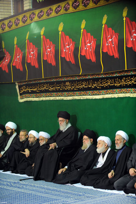 مراسم سوگواری حضرت اباعبدالله الحسین علیه السلام در حضور رهبر معظم انقلاب