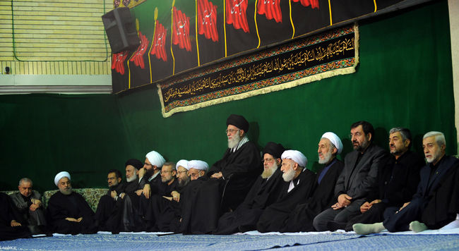 مراسم سوگواری حضرت اباعبدالله الحسین علیه السلام در حضور رهبر معظم انقلاب