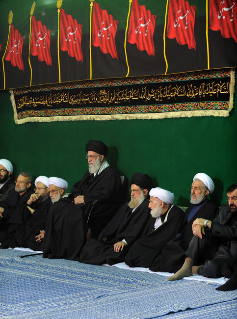 مراسم سوگواری حضرت اباعبدالله الحسین علیه السلام در حضور رهبر معظم انقلاب