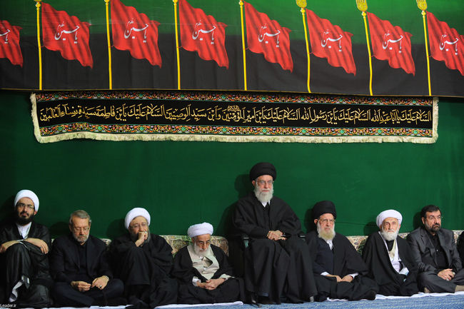 مراسم سوگواری حضرت اباعبدالله الحسین علیه السلام در حضور رهبر معظم انقلاب