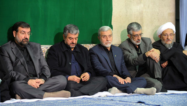 مراسم سوگواری حضرت اباعبدالله الحسین علیه السلام در حضور رهبر معظم انقلاب