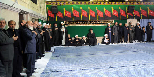 مراسم سوگواری حضرت اباعبدالله الحسین علیه السلام در حضور رهبر معظم انقلاب