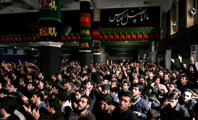 مراسم سوگواری حضرت اباعبدالله الحسین علیه السلام در حضور رهبر معظم انقلاب