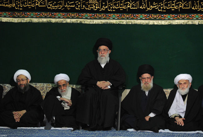 مراسم سوگواری حضرت اباعبدالله الحسین علیه السلام در حضور رهبر معظم انقلاب