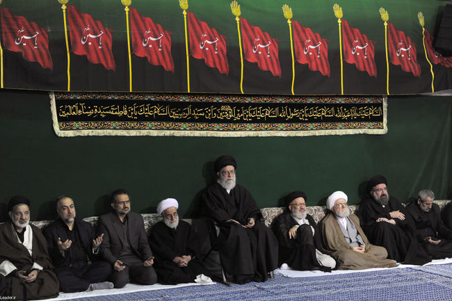 مراسم سوگواری حضرت اباعبدالله الحسین علیه السلام در حضور رهبر معظم انقلاب