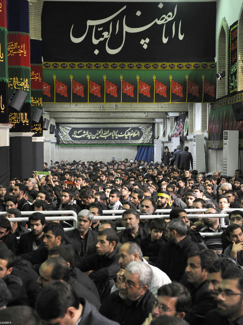 مراسم سوگواری حضرت اباعبدالله الحسین علیه السلام در حضور رهبر معظم انقلاب