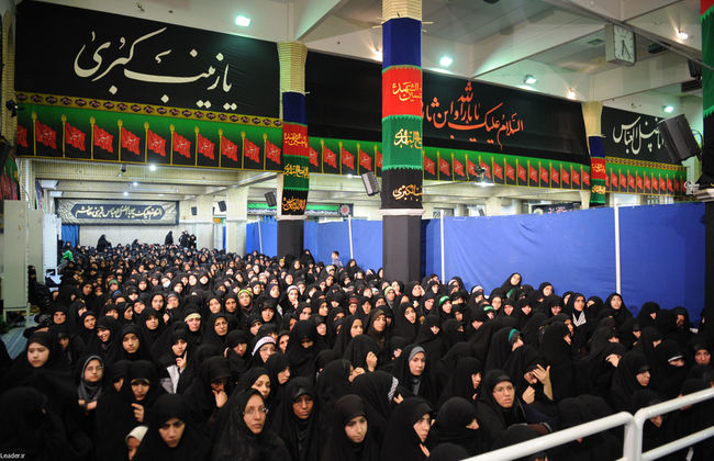 مراسم سوگواری حضرت اباعبدالله الحسین علیه السلام در حضور رهبر معظم انقلاب