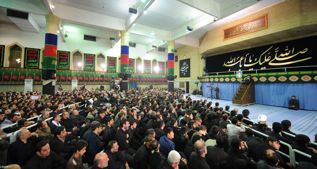 مراسم سوگواری حضرت اباعبدالله الحسین علیه السلام در حضور رهبر معظم انقلاب