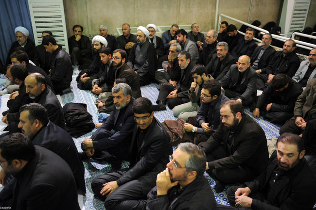 مراسم سوگواری حضرت اباعبدالله الحسین علیه السلام در حضور رهبر معظم انقلاب