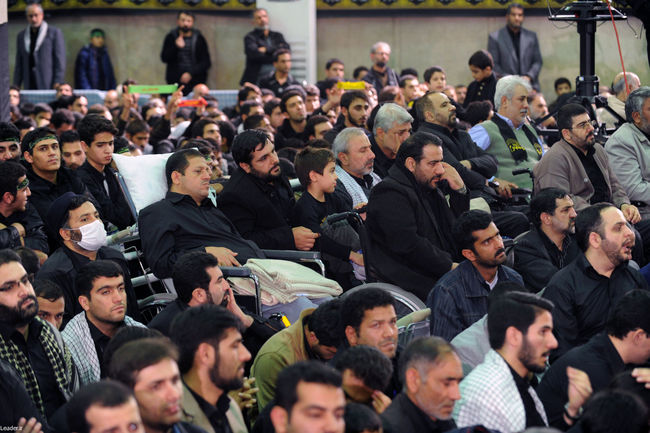 مراسم سوگواری حضرت اباعبدالله الحسین علیه السلام در حضور رهبر معظم انقلاب