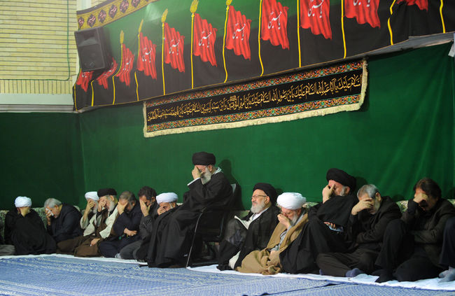 مراسم سوگواری حضرت اباعبدالله الحسین علیه السلام در حضور رهبر معظم انقلاب