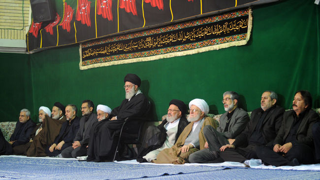 مراسم سوگواری حضرت اباعبدالله الحسین علیه السلام در حضور رهبر معظم انقلاب