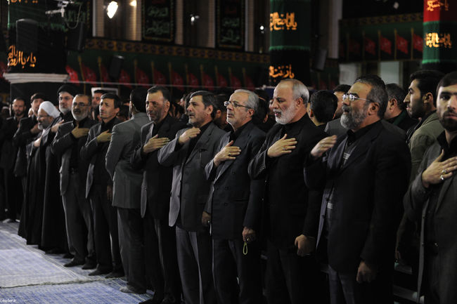 مراسم سوگواری حضرت اباعبدالله الحسین علیه السلام در حضور رهبر معظم انقلاب
