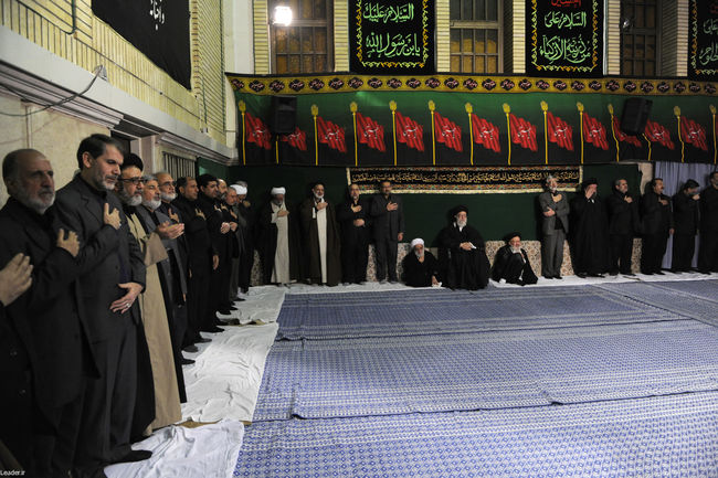 مراسم سوگواری حضرت اباعبدالله الحسین علیه السلام در حضور رهبر معظم انقلاب