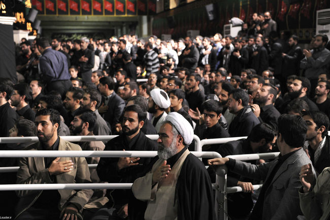 مراسم سوگواری حضرت اباعبدالله الحسین علیه السلام در حضور رهبر معظم انقلاب