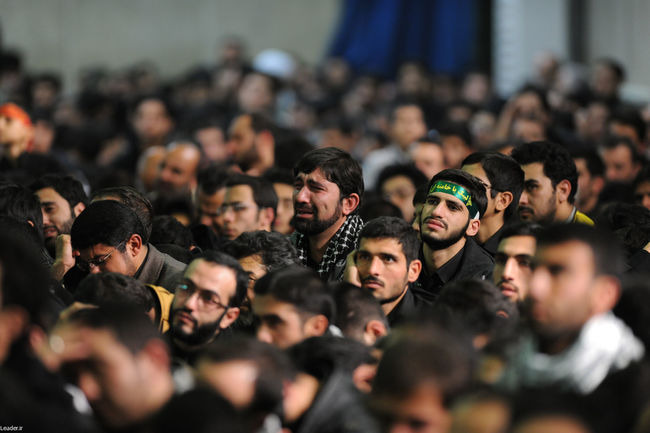 مراسم سوگواری حضرت اباعبدالله الحسین علیه السلام در حضور رهبر معظم انقلاب