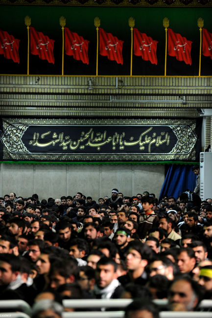 مراسم سوگواری حضرت اباعبدالله الحسین علیه السلام در حضور رهبر معظم انقلاب