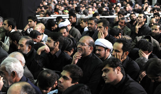 مراسم عزاداری اباعبدالله الحسین(ع) در بیت رهبر معظم انقلاب