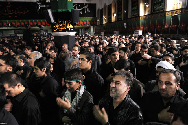 مراسم عزاداری اباعبدالله الحسین(ع) در بیت رهبر معظم انقلاب