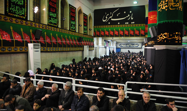 مراسم عزاداری اباعبدالله الحسین(ع) در بیت رهبر معظم انقلاب