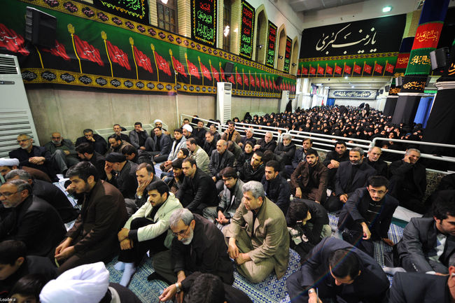 مراسم عزاداری اباعبدالله الحسین(ع) در بیت رهبر معظم انقلاب