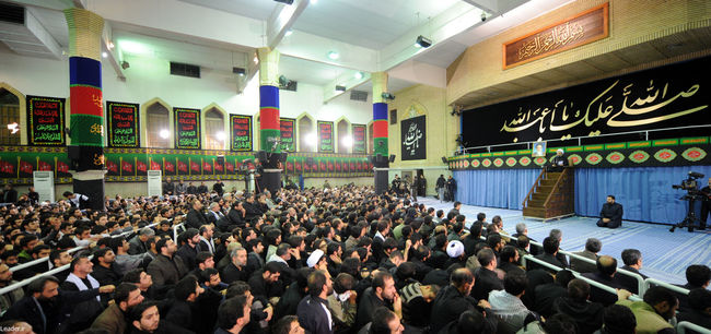 مراسم عزاداری اباعبدالله الحسین(ع) در بیت رهبر معظم انقلاب