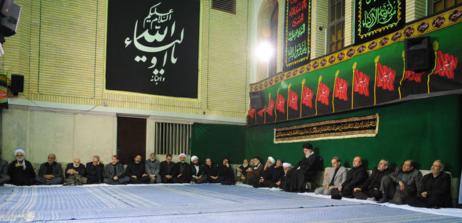 مراسم عزاداری اباعبدالله الحسین(ع) در بیت رهبر معظم انقلاب