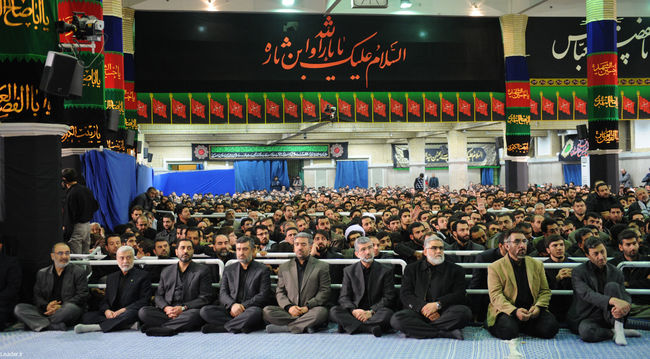 مراسم عزاداری اباعبدالله الحسین(ع) در بیت رهبر معظم انقلاب