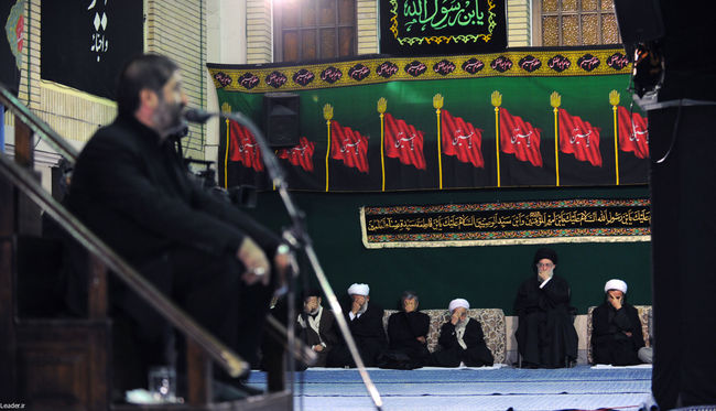 مراسم عزاداری اباعبدالله الحسین(ع) در بیت رهبر معظم انقلاب