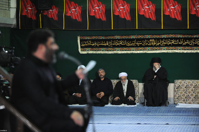 مراسم عزاداری اباعبدالله الحسین(ع) در بیت رهبر معظم انقلاب