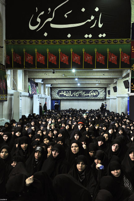 مراسم عزاداری اباعبدالله الحسین(ع) در بیت رهبر معظم انقلاب