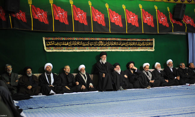 مراسم عزاداری اباعبدالله الحسین(ع) در بیت رهبر معظم انقلاب