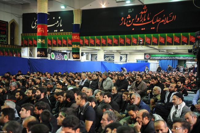 مراسم عزاداری اباعبدالله الحسین(ع) در بیت رهبر معظم انقلاب