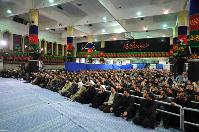 مراسم عزاداری اباعبدالله الحسین(ع) در بیت رهبر معظم انقلاب