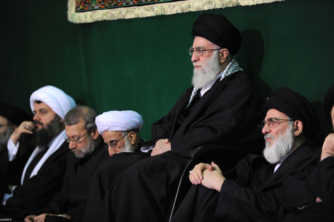 مراسم عزاداری اباعبدالله الحسین(ع) در بیت رهبر معظم انقلاب